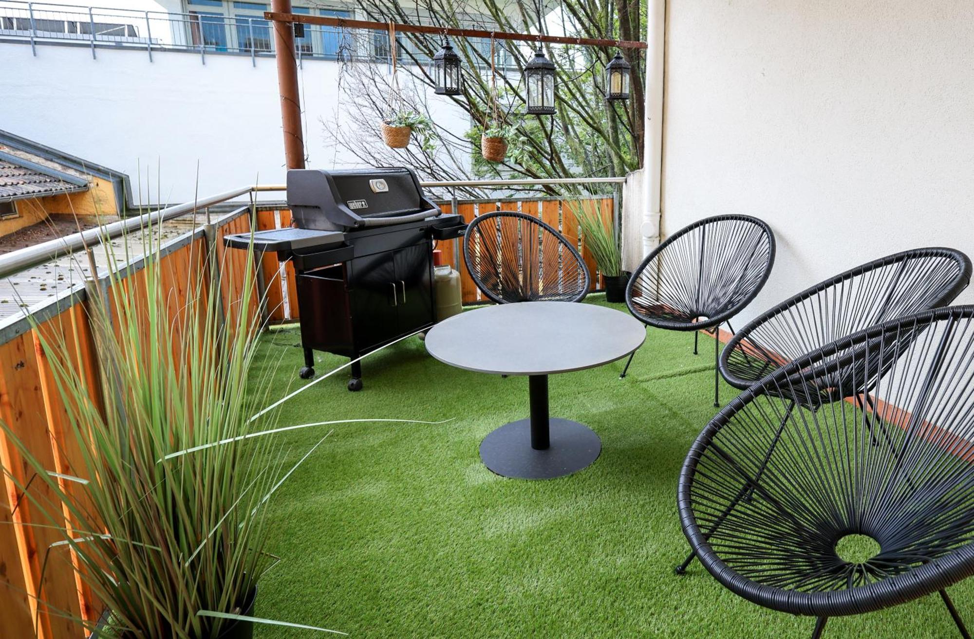 3 Zimmer Naehe Von Europapark Garage Balkon Grill Offenbourg Extérieur photo